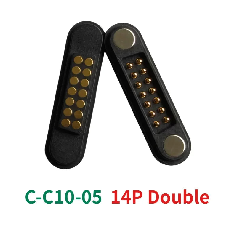 3-Pin Magnetic Pogo Pin Connector Male Female Set | CE RoHS Magnetic Pogo Connector Richie's C-C10-05 14P Double 1 Set