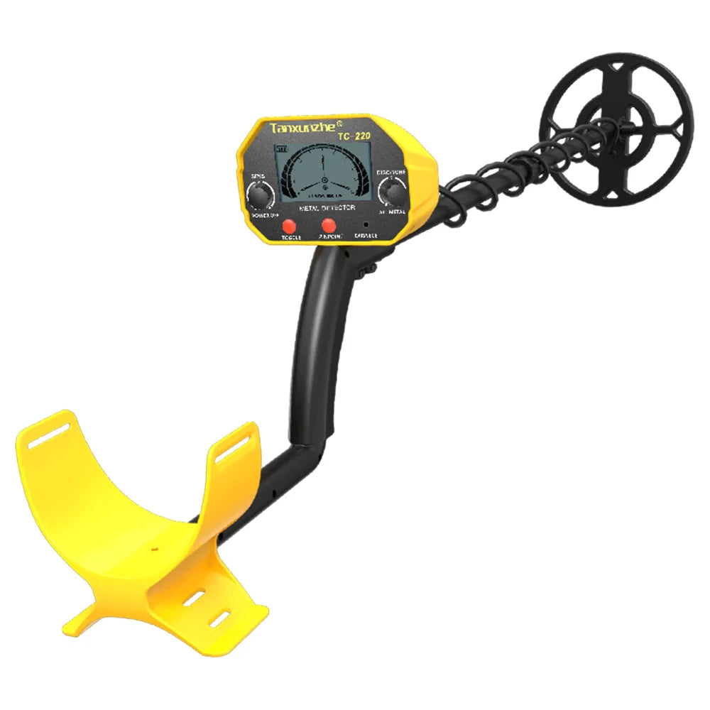 TC-220 Portable Metal Detector 5 Modes LCD Underground Gold Underground Metal Detector Richie's TC-220-YELLOW