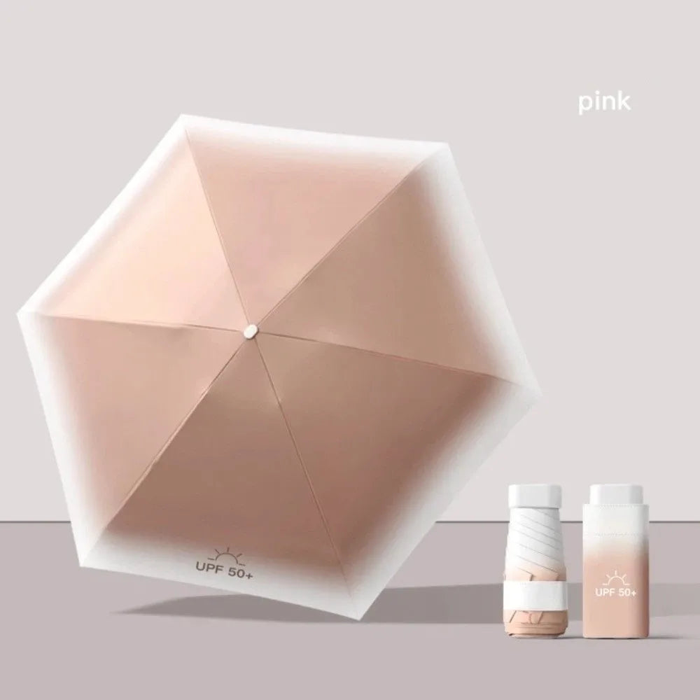 Portable UV Pocket Umbrella – Mini Folding Sun & Rain Parasol Folding Pocket Umbrella Richie's 6 8K Iron
