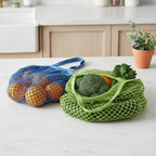 Foldable Cotton Mesh Grocery Tote – Reusable Eco Shopping Bag Reusable Tote Bag Richie's