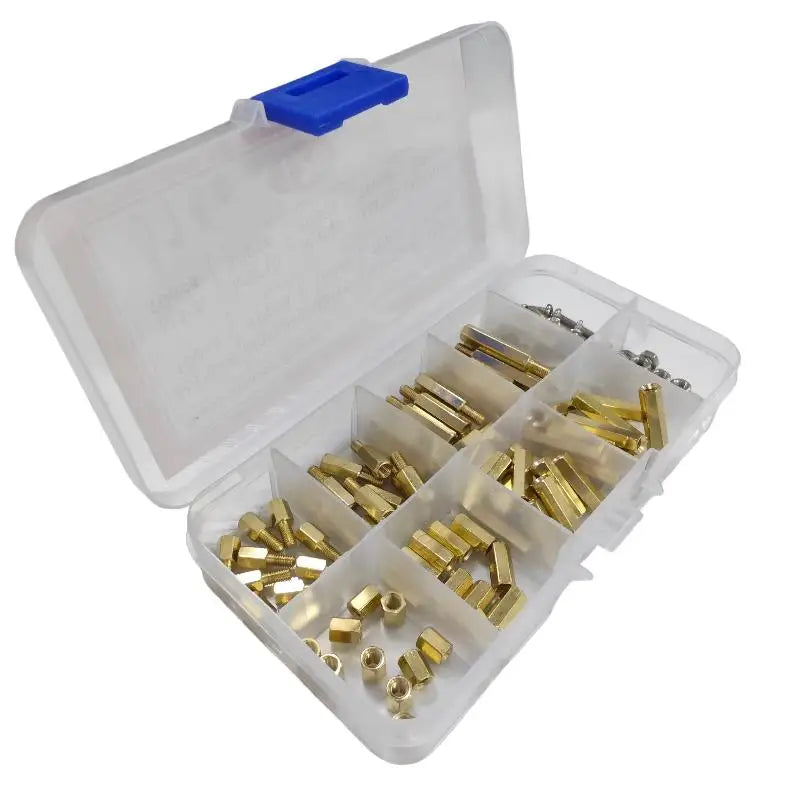 120pcs M3 Brass Hex Standoff Spacer Kit with Screws & Nuts PCB Standoff Kit Richie's