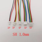 10Pcs JST Female Connectors SH GH PH XH 2–6 Pin Wire Cables Wire Cable Connector Richie's