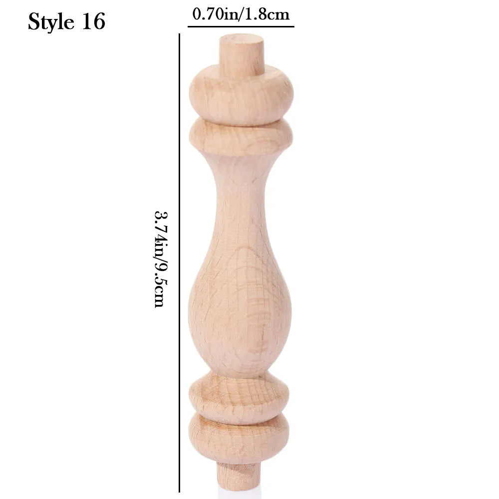 Vintage Wood Carved Furniture Leg – European Style Cabinet Foot Furniture Leg Richie's 16