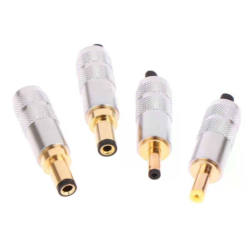 Gold Copper DC Power Plug Male Connector – 4 Sizes DC Power Connector Richie's