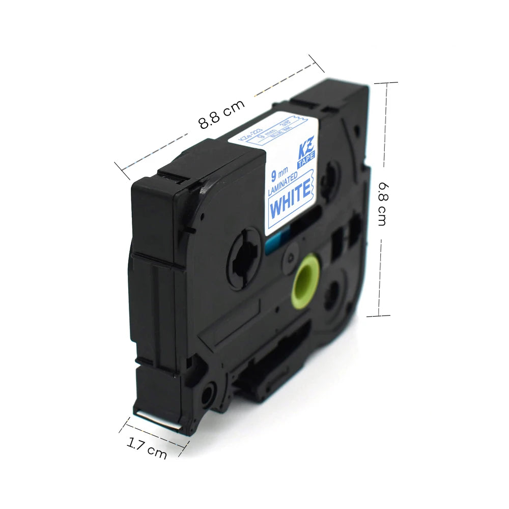9mm TZe-221 Laminated Label Tape for Brother P-Touch Printers Label Maker Tape Richie's