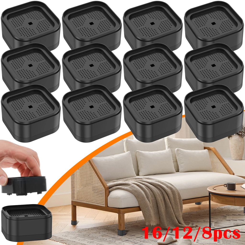 Stackable Furniture Risers – Adjustable 1" 2" 3" Bed Lift Furniture Risers Richie's