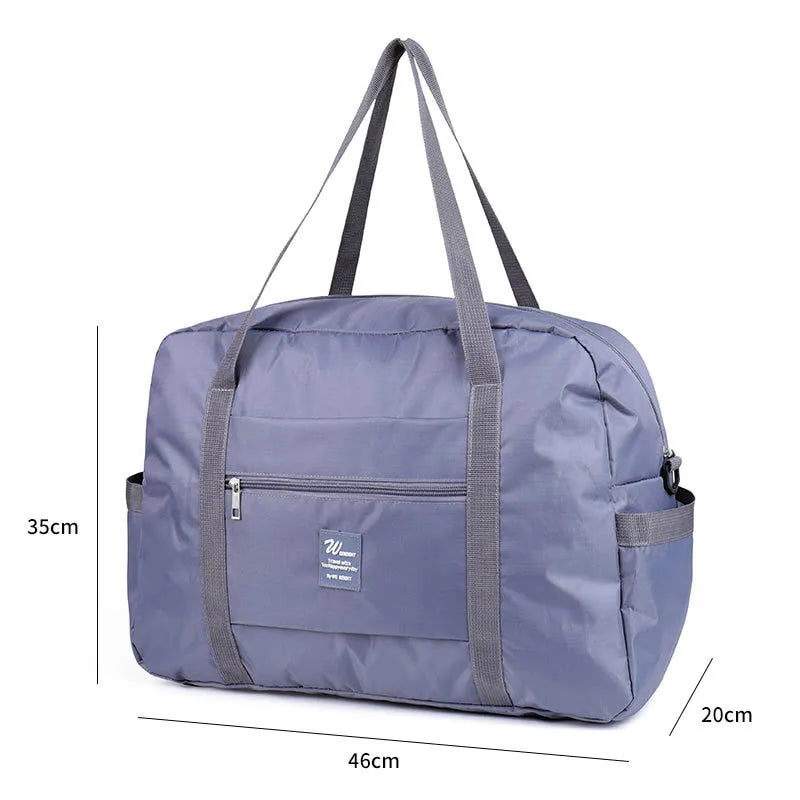 Foldable Waterproof Oxford Travel Bag – Large Capacity Unisex Foldable Travel Bag Richie's Deep gray 2