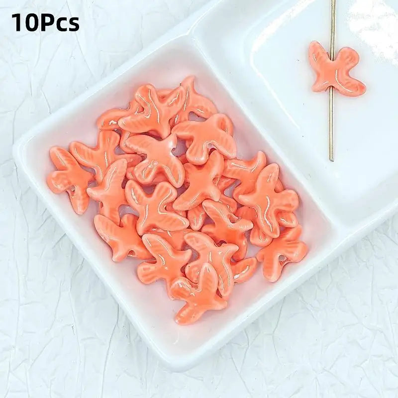 10Pcs Ceramic Peace Dove Beads DIY Jewelry Pendant Charms Jewelry Making Beads Richie's A7