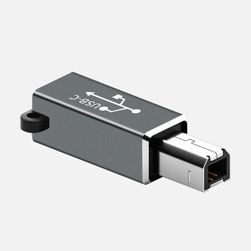 USB-C to Mini USB Male Adapter – Aluminum Converter | FUCHU USB-C Adapter Richie's Grey