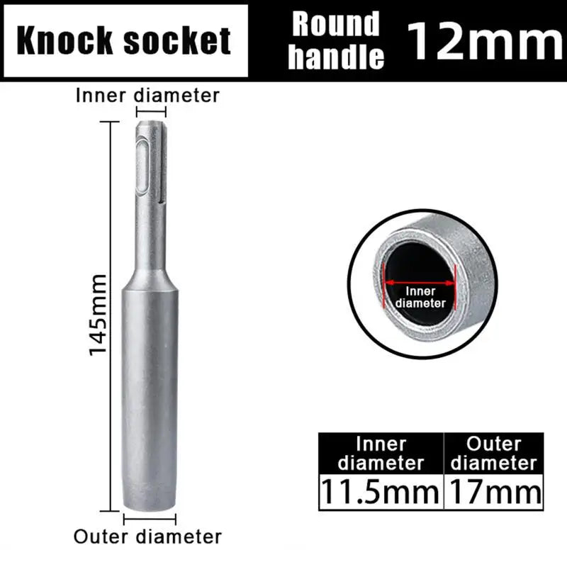 Rotary Hammer Drill Bit Driver 8–20mm Hardened Steel Stake Rod Hammer Drill Bit Driver Richie's 12mm