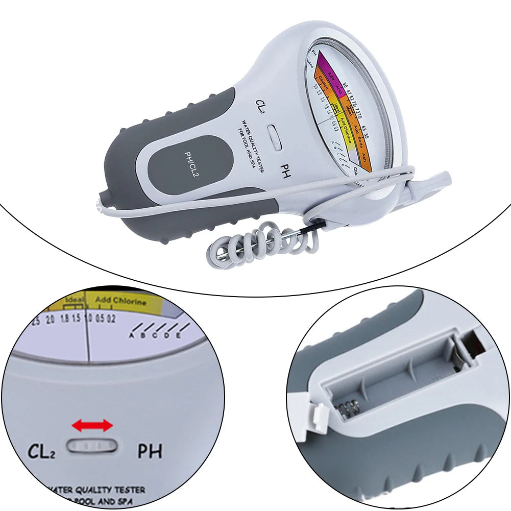 2-in-1 Digital pH & Chlorine Tester – Pool & Spa Meter Pool Water Tester Richie's