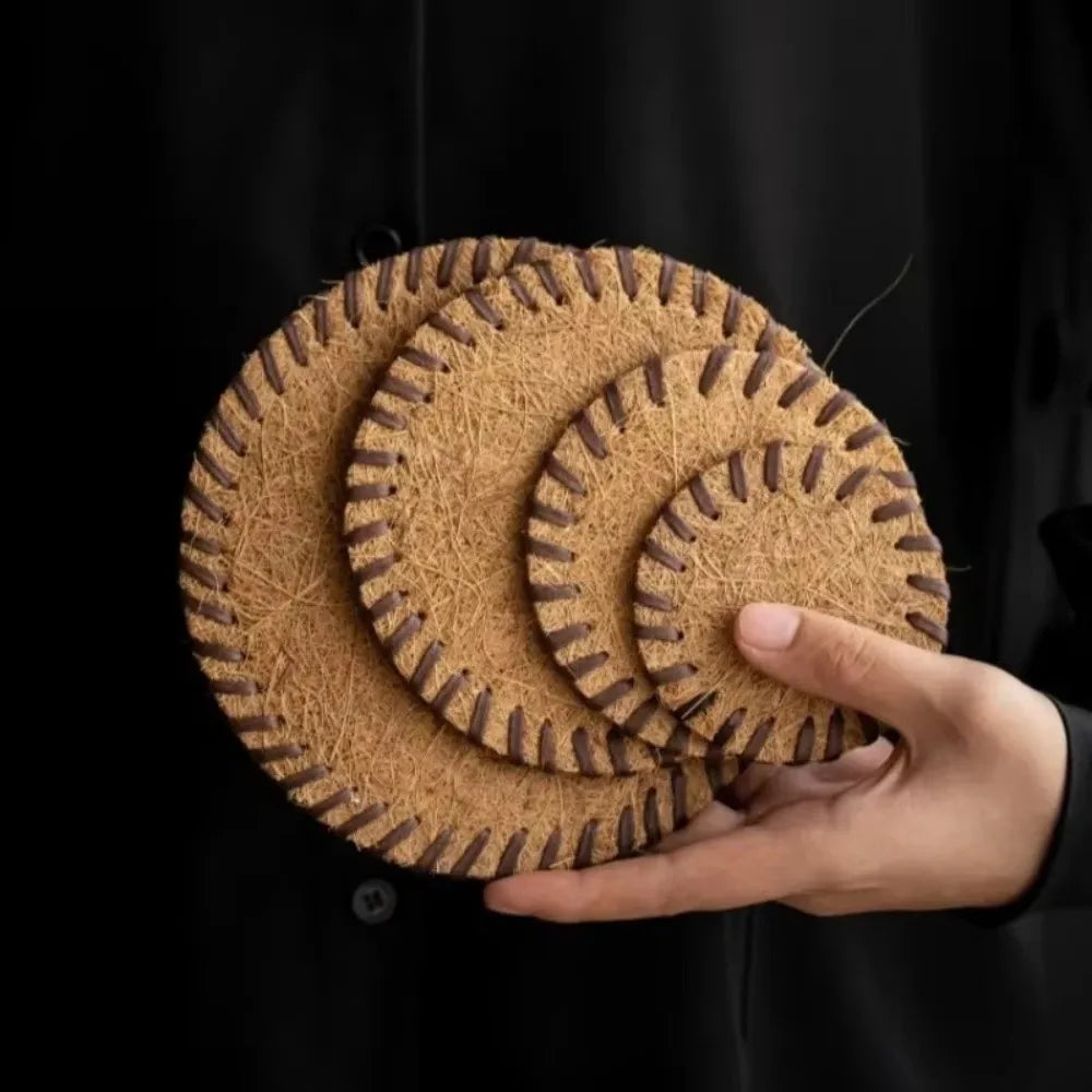 Round Braided Bristle Placemat – Heat Resistant Non-Slip Table Mat Table Placemat Richie's