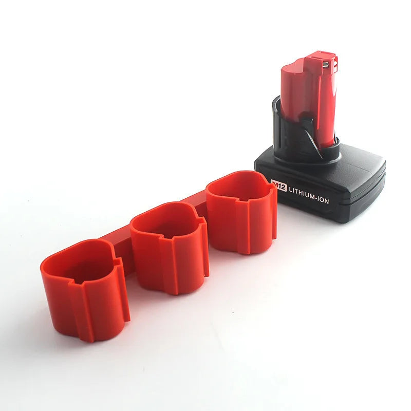 Wall Mount Battery Holder for Milwaukee M12 & Bosch 12V Battery Storage Rack Richie's
