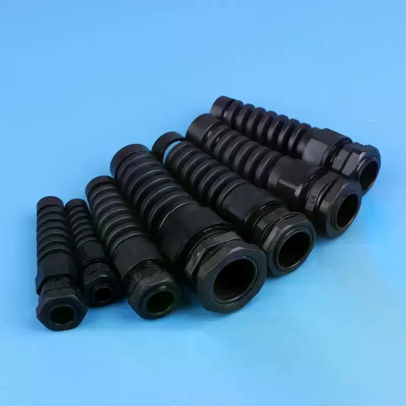 5-Pack PA66 Nylon Cable Glands – IP68 Anti-Bend Connector Cable Gland Connector Richie's