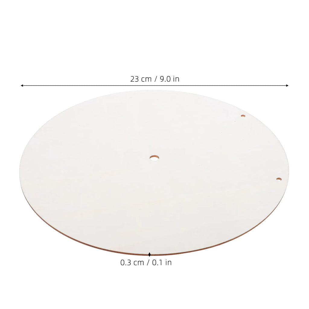 4Pcs 9" Unfinished Round Wooden Clock Face Blanks – DIY Kit DIY Clock Face Blank Richie's