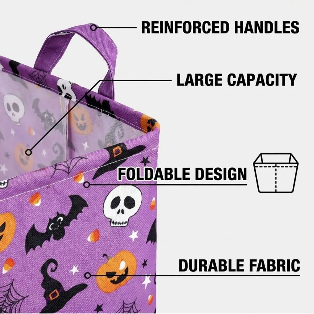 Halloween Storage Basket Foldable Bat Bin – Large 38×26×25cm Halloween Storage Basket Richie's