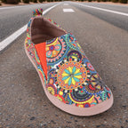 Women's Canvas Slip-On Loafers – Ethnic Anti-Slip Flat Shoes Canvas Slip-On Loafers Richie's
