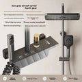 Gun Gray Brass Shower System – Piano Button Pressurized Nozzle Set Shower System Set Richie's copper-1