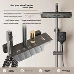 Gun Gray Brass Shower System – Piano Button Pressurized Nozzle Set Shower System Set Richie's copper-1
