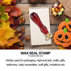 Halloween Skull Wax Seal Stamp for Invitations & Envelopes Wax Seal Stamp Richie's