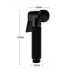 Black Brass Handheld Bidet Sprayer – Hot Cold Toilet Shower Kit Bidet Sprayer Kit Richie's