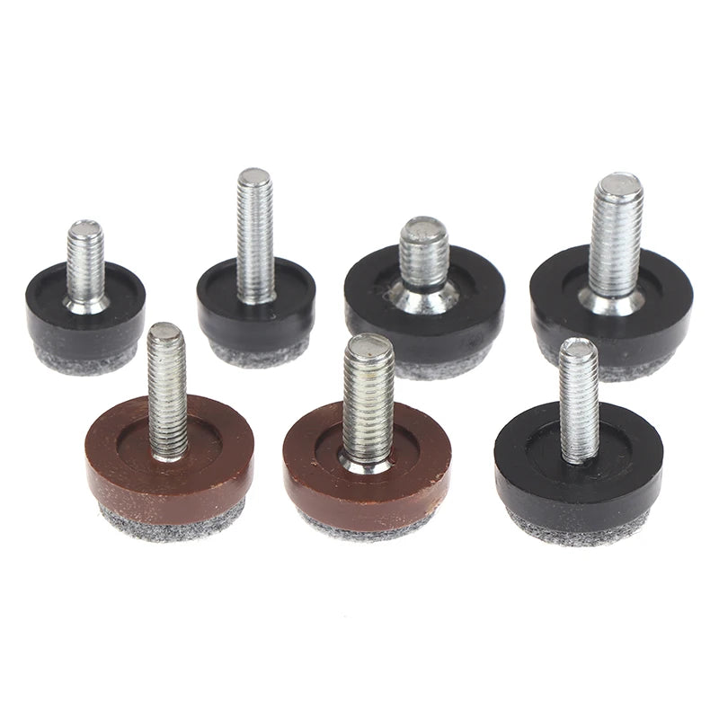 Adjustable Felt Furniture Leg Pads | M6 M8 Anti-Slip Screw Feet Furniture Leg Pads Richie's