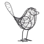 Black Iron Wire Bird Sculpture – Rustic Garden & Home Décor Iron Bird Sculpture Richie's