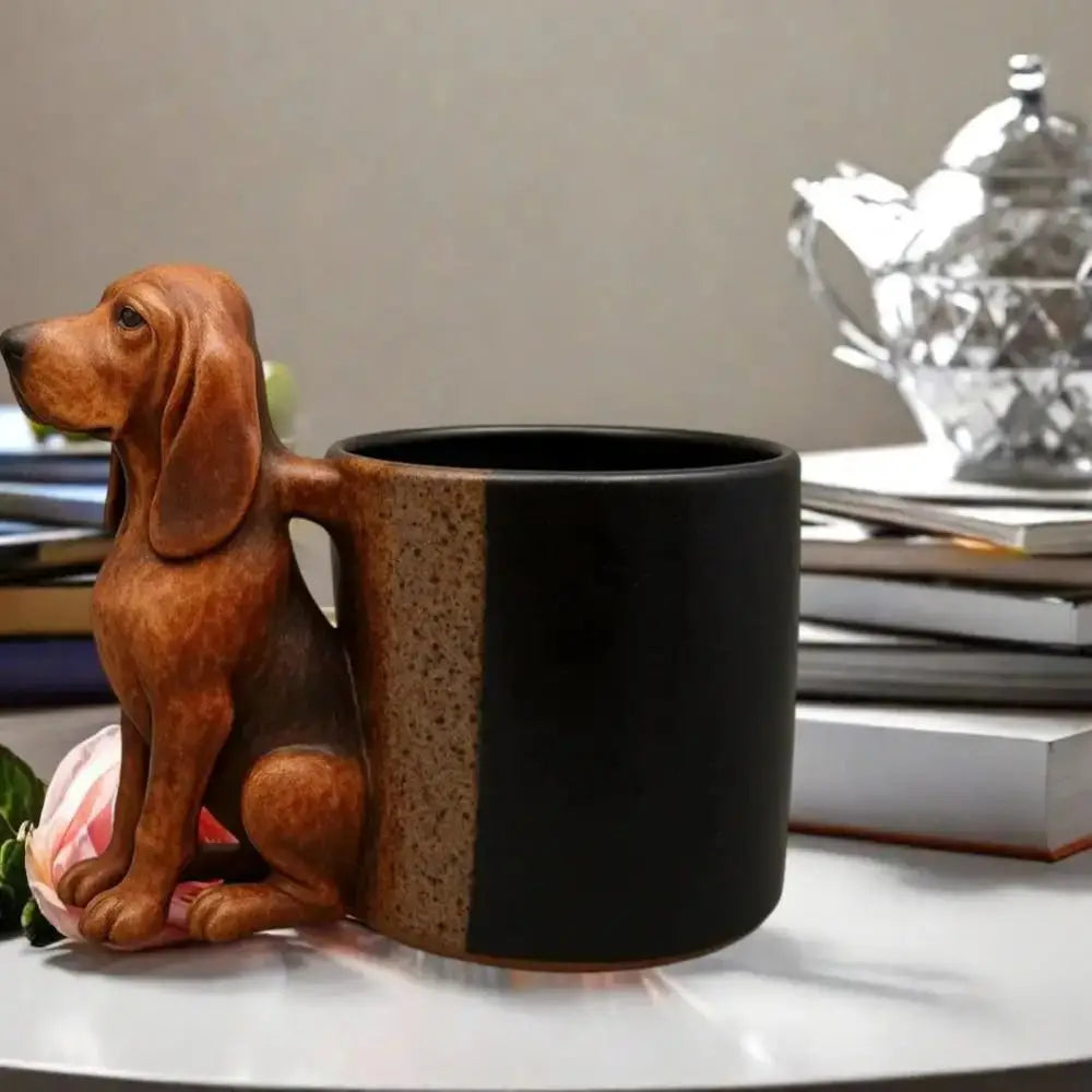 3D Dachshund Coffee Mug – Handcrafted Resin Animal Cup Gift Novelty Coffee Mug Richie's
