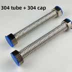 304 Stainless Steel Bellows Hose DN25 1 Inch High-Pressure Water Pipe Plumbing Bellows Hose Richie's