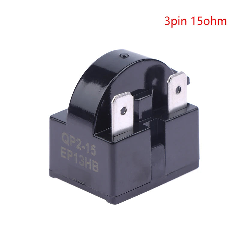 PTC Starter Relay & Compressor Overload Protector – 1–4 Pin Appliance Relay Part Richie's 3pin 15ohm