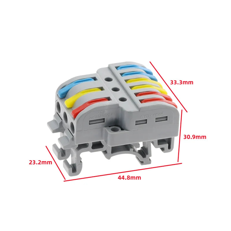 2/3/4/5 Pin Push-In Lever Wire Connector Terminal Block CE Wire Connector Terminal Richie's