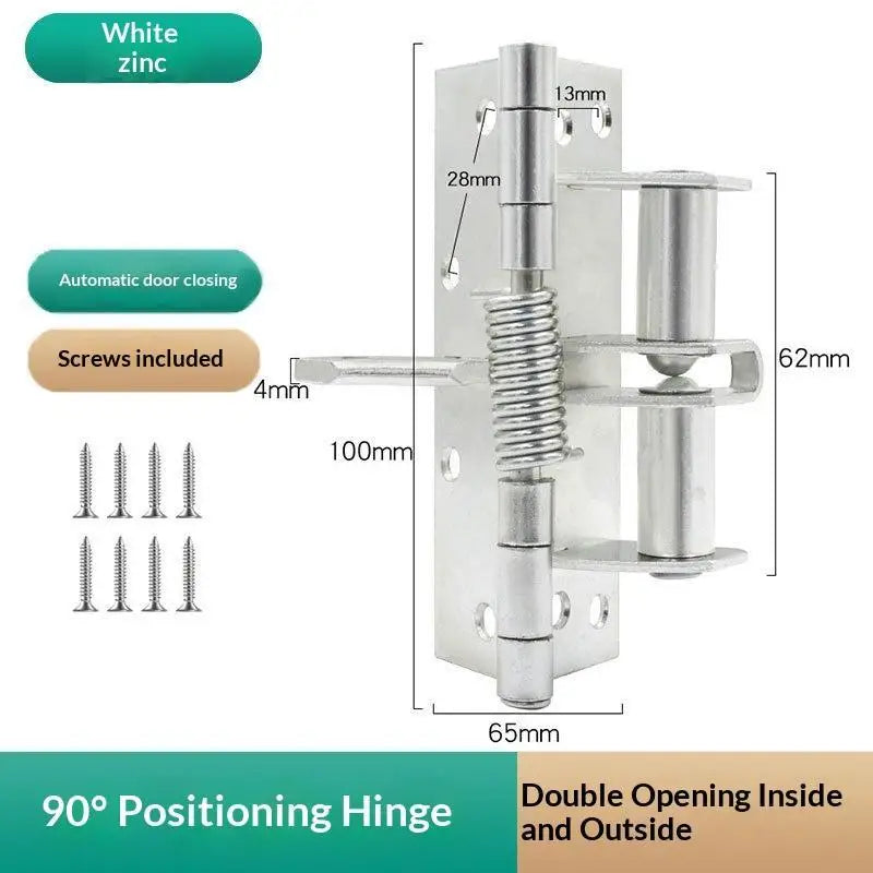 3-in-1 Auto Self-Closing Spring Hinge 90° Door Stopper | HUXUAN Spring Door Hinge Richie's A5