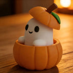 3D-Printed Halloween Pumpkin Ghost Figurine Desktop Decor Set Halloween Figurine Set Richie's 1pc