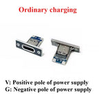 USB 3.1 Type-C Female Connector Socket with Fixing Plate 5/10pcs USB Connector Socket Richie's TYPEC VG 2 1 5pcs