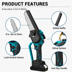 8-Inch Brushless Cordless Chainsaw for Makita 18V Battery Cordless Chainsaw Richie's