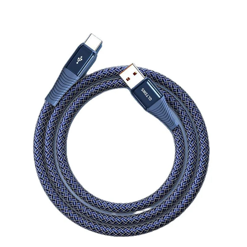 FUCHU 6A USB-C Fast Charge Cable 1M Braided + Micro USB 0.3M USB Charging Cable Richie's