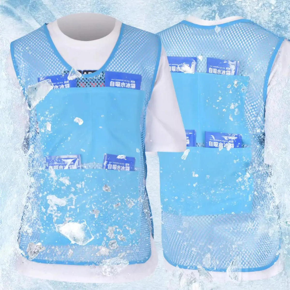 Ice Cooling Vest with Ice Packs – Outdoor Work & Summer Cooling Vest Richie's