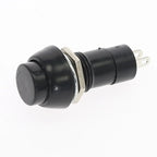 12pcs 12mm Push Button Switch Latching Momentary PBS-11A/B 6 Colors Push Button Switch Richie's black Self-locking
