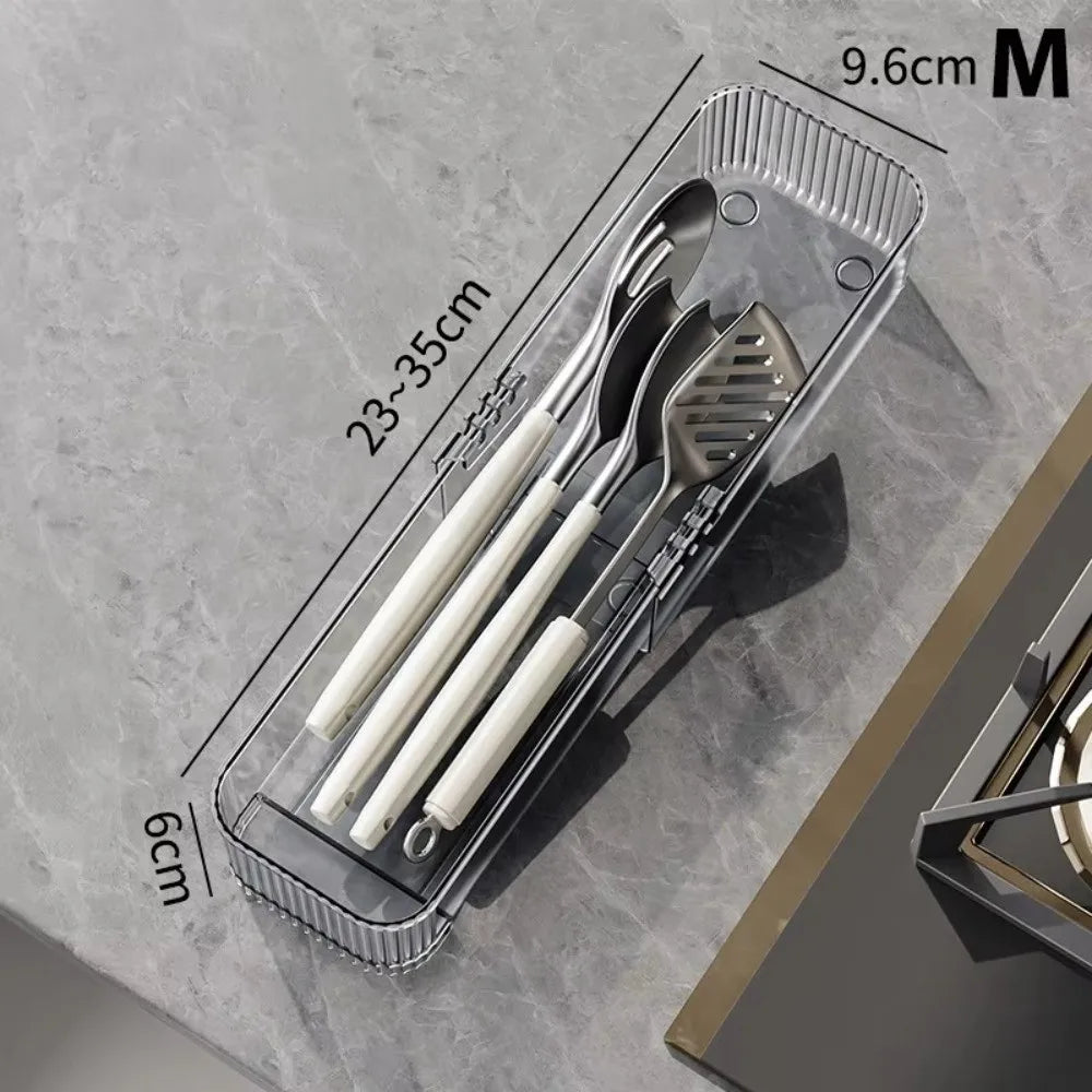 Expandable Drawer Organizer Tray – Adjustable Clear Divider Drawer Organizer Tray Richie's M