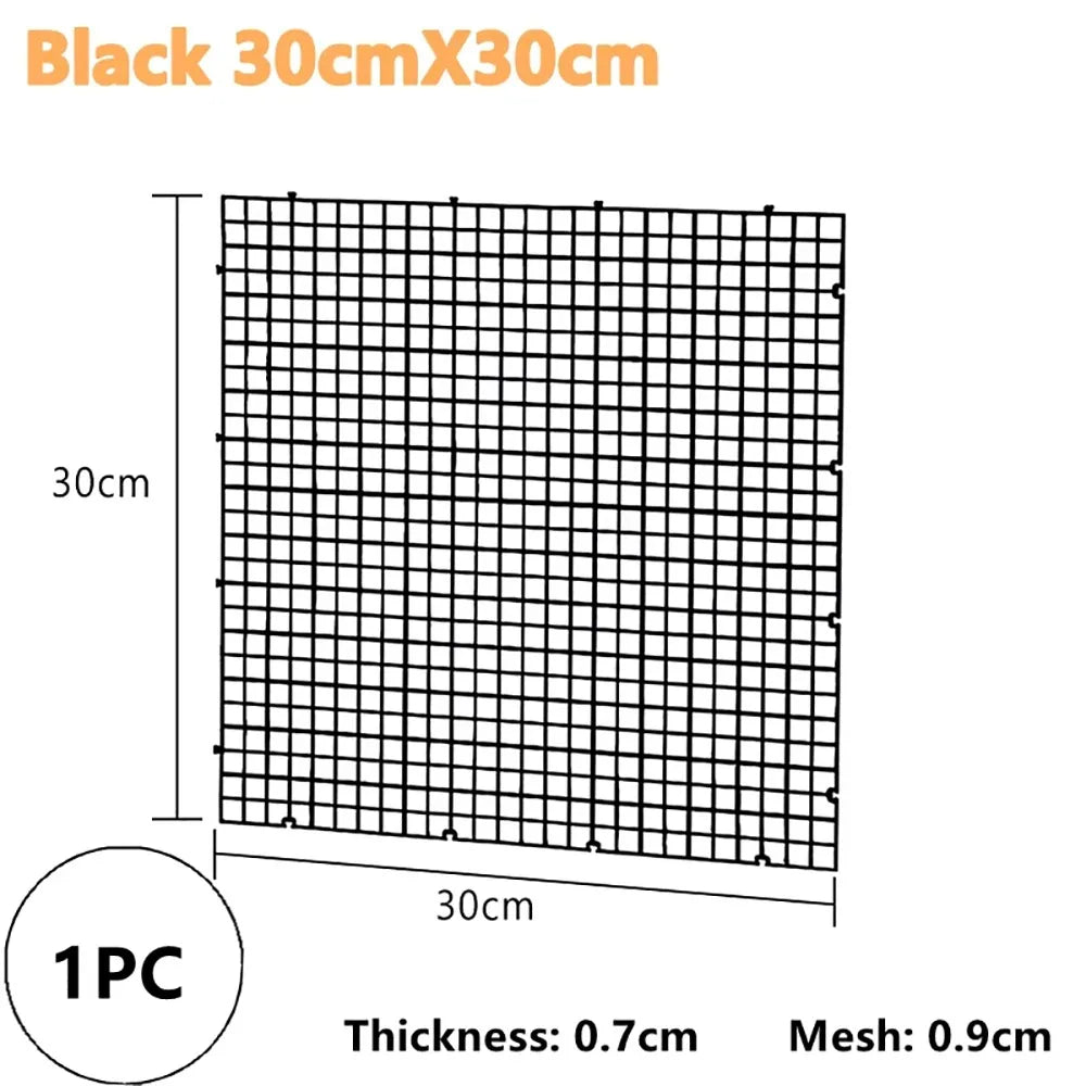Plastic Isolation Grid Board 30x30cm Aquarium Divider Tray Aquarium Grid Divider Richie's Black 30x30cm