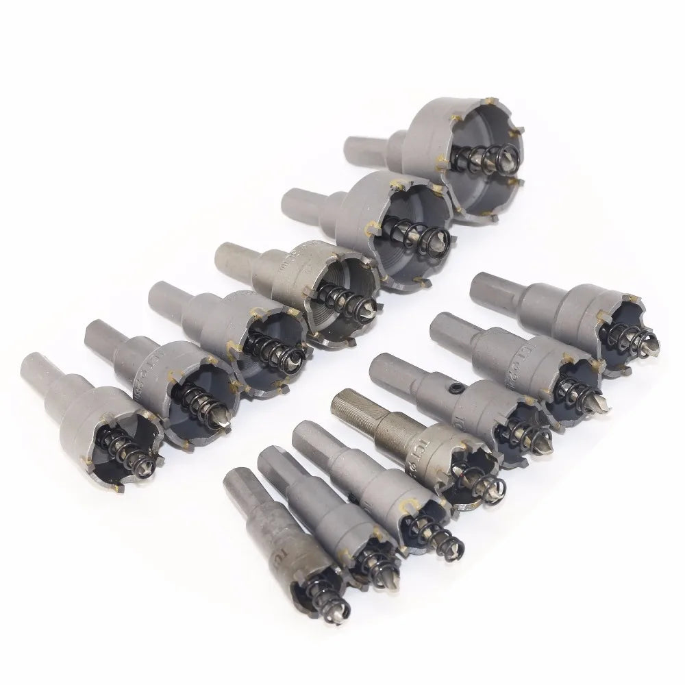 Tungsten Carbide Hole Saw Set 22–65mm | 5 & 6 Piece Metal Kit Hole Saw Set Richie's