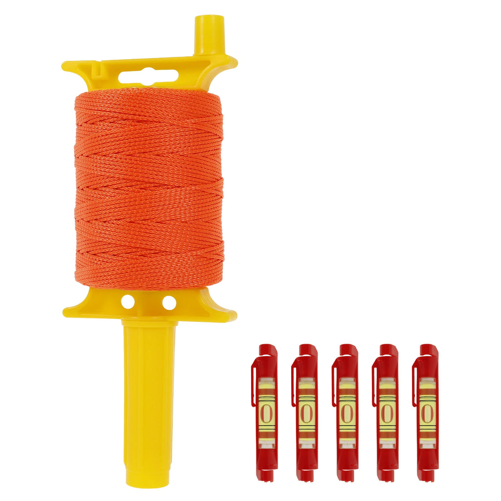 Heavy Duty Masonry Line Kit – 541FT Nylon Reel & Bubble Levels Masonry Line Kit Richie's 1 Spool 5 Levels