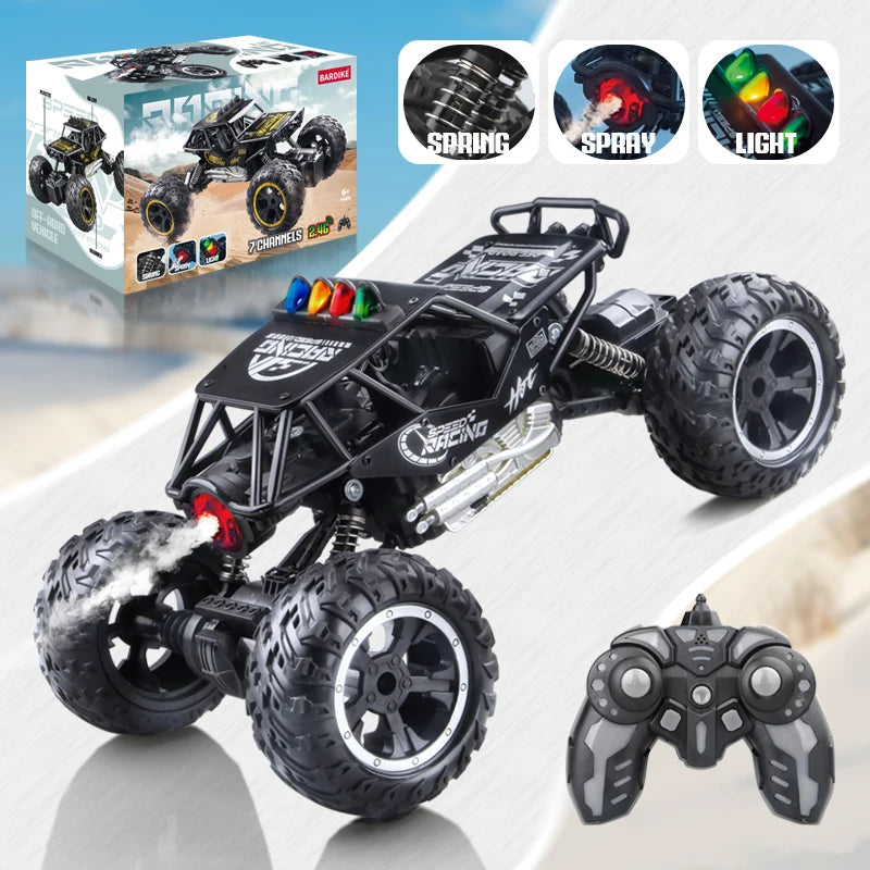 2.4G RC Alloy Off-Road Climbing Car with Lights & Spray RC Off-Road Car Richie's Bd013-Rc Car-Y