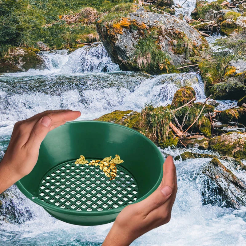 Gold Panning Pan & Sieve Set 10/14/15 Inch | Mining Kit Gold Panning Kit Richie's