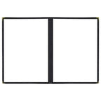 Foldable A4 PVC Menu Cover – Waterproof Double Panel Holder Menu Cover Holder Richie's Black 2 Pages