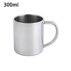 Stainless Steel Travel Coffee Mug Tumbler with Handle Travel Coffee Mug Richie's 300ml as shown