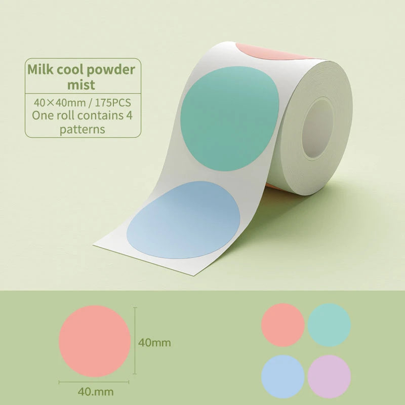 Niimbot B1/B21 Thermal Label Maker – Waterproof Sticker Printer Thermal Label Printer Richie's 4040-Color Round