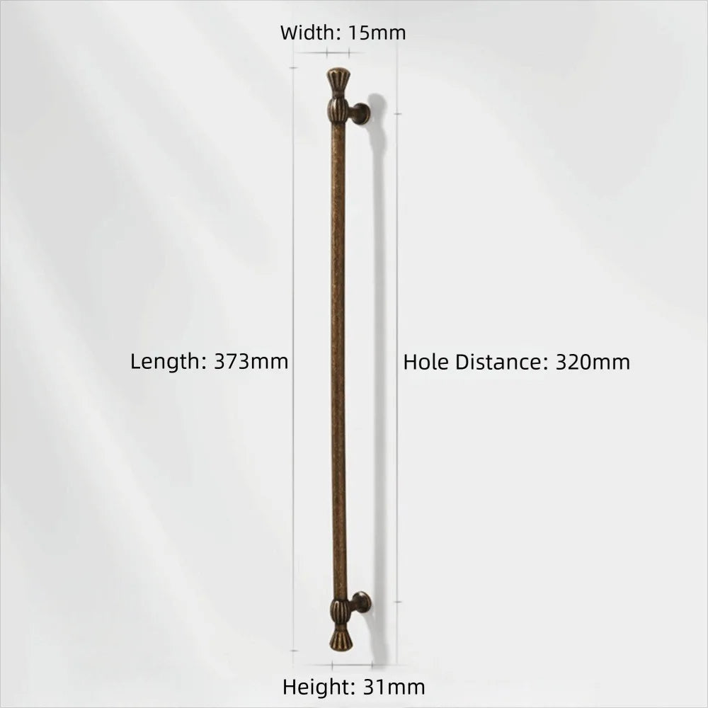 Zinc Alloy Furniture Handles – Bronze Antique Drawer Pulls Furniture Cabinet Handle Richie's Bronze 373mm