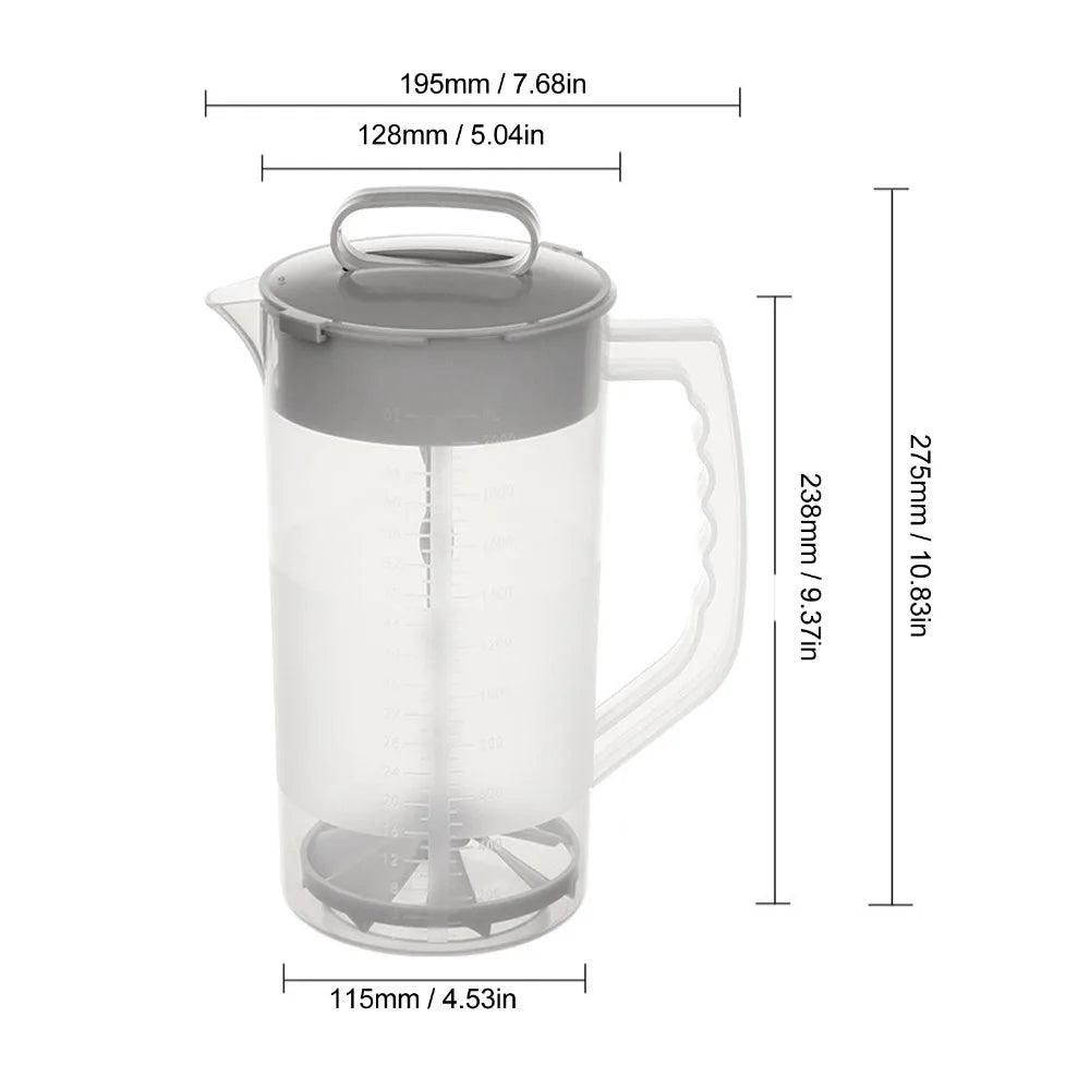2000ml Manual Fruit Juicer Blender – Leakproof Wide Mouth Jug Manual Fruit Juicer Richie's