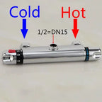 Brass Thermostatic Shower Faucet Concealed Mixing Valve Chrome Thermostatic Shower Faucet Richie's A2 up exit DN15